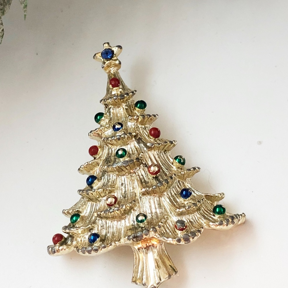 Vintage Holiday Brooch, Marked GERRY'S